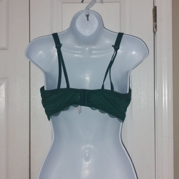 Auden Green Floral Daydream Bra Light Lift Demi Coverage Underwire Sz 36DD - Picture 4 of 5